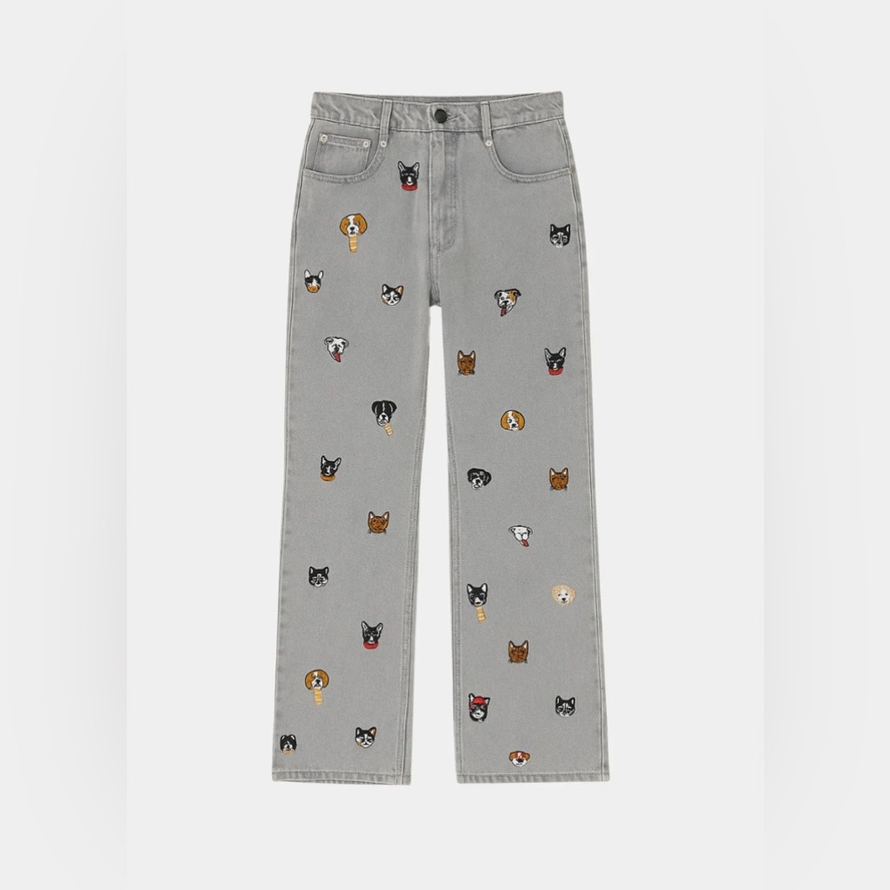 FARM RIO
CATS & DOGS EMBROIDERED JEANS